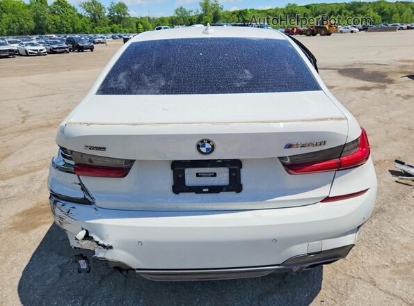 WBA5U9C02LA380982 2020 BMW M3 White Rear view