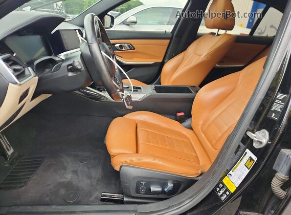 WBA5U9C04LFJ05391 2020 BMW M3 Черный Вид салона спереди