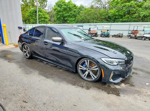 WBA5U9C04LFJ05391 2020 BMW M3 Черный Передняя правая четверть