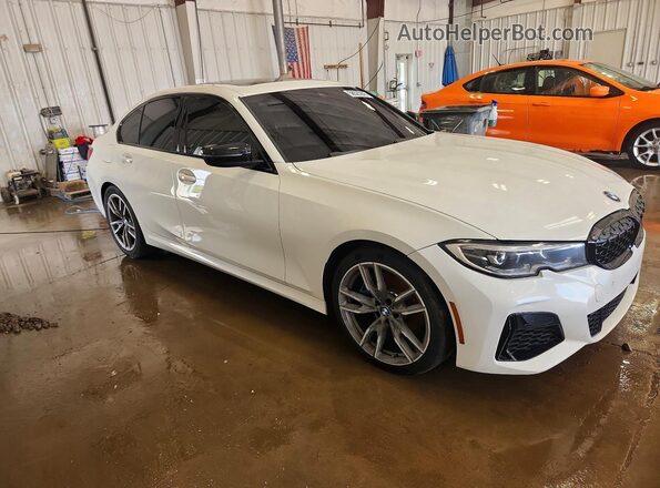 WBA5U9C06LAF54801 2020 BMW M3 White Передня права чверть