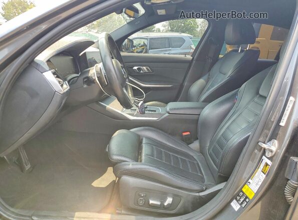 WBA5U9C07LAF54712 2020 BMW M3 Gray Widok wnętrza z przodu