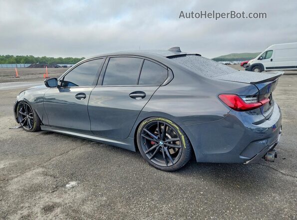 WBA5U9C07MFL38747 2021 BMW M3 Серый Задняя левая четверть