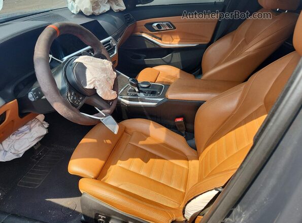 WBA5U9C07MFL38747 2021 BMW M3 Серый Вид салона спереди