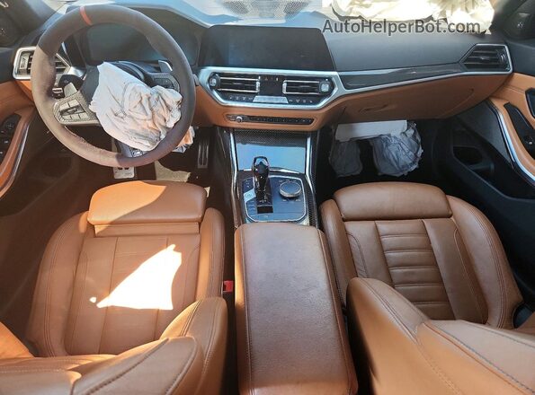WBA5U9C07MFL38747 2021 BMW M3 Серый Вид панели приборов