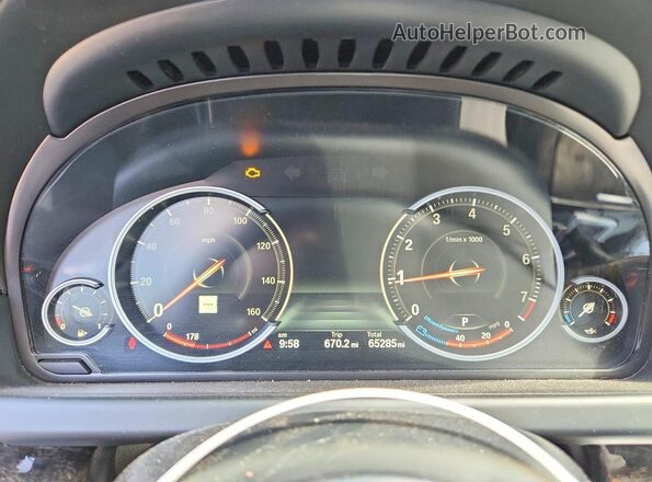 WBA6D0C56GG432726 2016 BMW 6 SERIES White Widok zestawu wskaźników