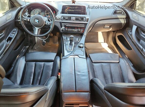 WBA6D0C57GG432542 2016 BMW 6 SERIES Black Առջևի վահանակի տեսք