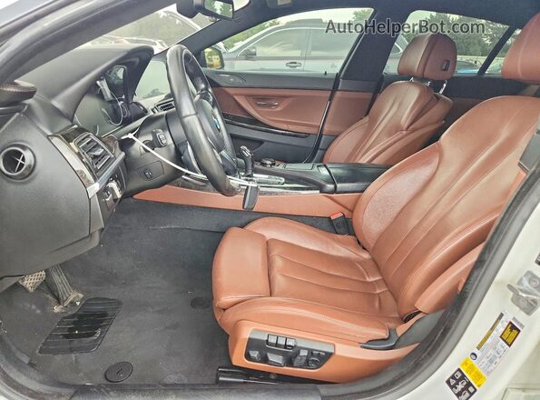 WBA6D2C51GGT65626 2016 BMW 6 SERIES White Front interior view