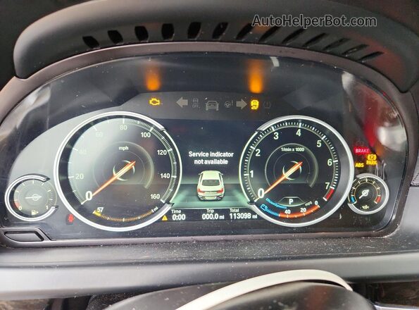 WBA6D2C51GGT65626 2016 BMW 6 SERIES White Instrument cluster view
