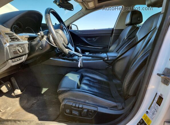 WBA6D2C58GGT65946 2016 BMW 6 SERIES White Widok wnętrza z przodu