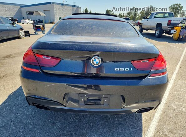 WBA6D4C50JGA01039 2018 BMW 6 SERIES Black Вид ззаду