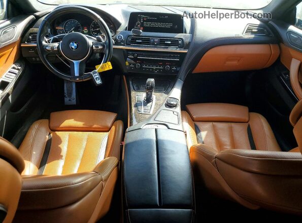 WBA6D4C5XGD977093 2016 BMW 6 SERIES White Widok deski rozdzielczej