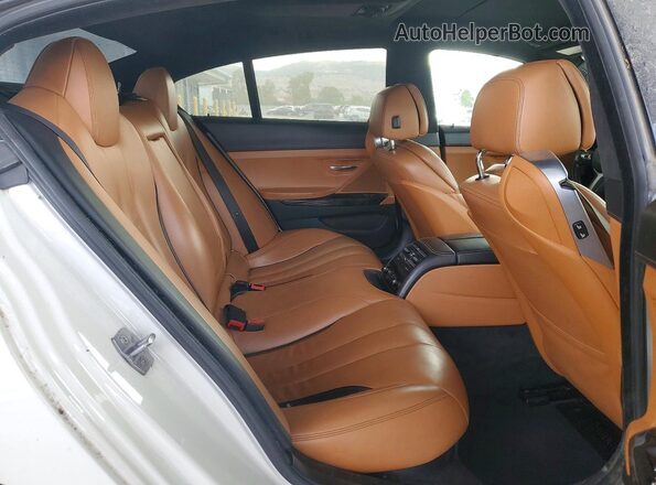 WBA6D4C5XGD977093 2016 BMW 6 SERIES White Widok tylnych siedzeń