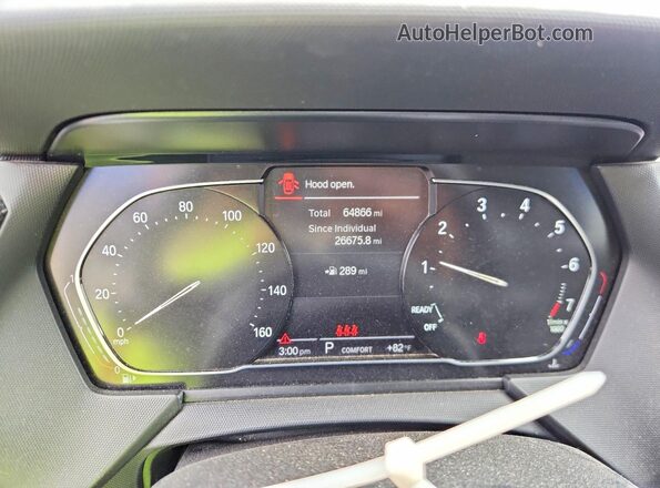 WBA73AK00M7H66901 2021 BMW 2 SERIES White Вид щитка приладів