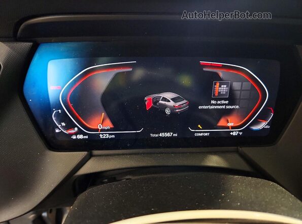WBA73AK00M7J40634 2021 BMW 2 SERIES Black Vista del cuadro de instrumentos