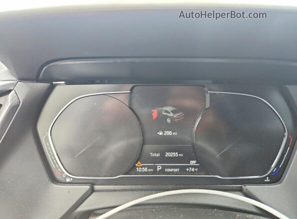 WBA73AK04M7H37756 2021 BMW 2 SERIES Белый Вид щитка приборов