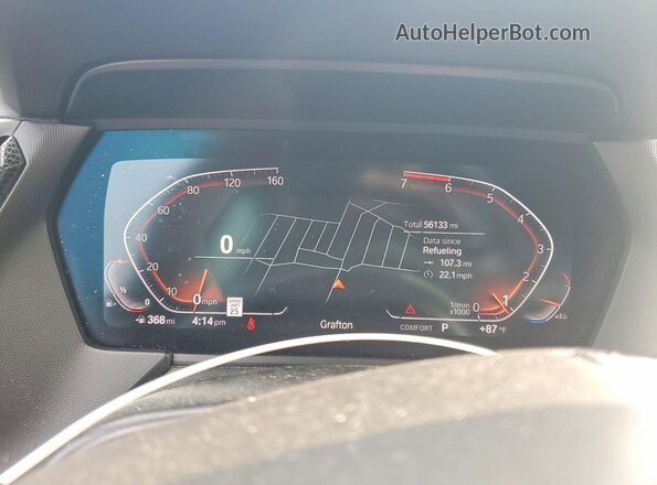 WBA73AK05N7J96005 2022 BMW 2 SERIES Gray Вид щитка приладів