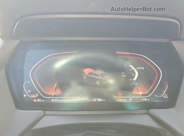 WBA73AK07R7P39361 2024 BMW 2 SERIES Gray Widok zestawu wskaźników