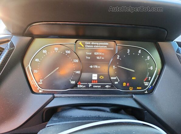 WBA73AK09L7F88081 2020 BMW 2 SERIES Black Вид щитка приладів