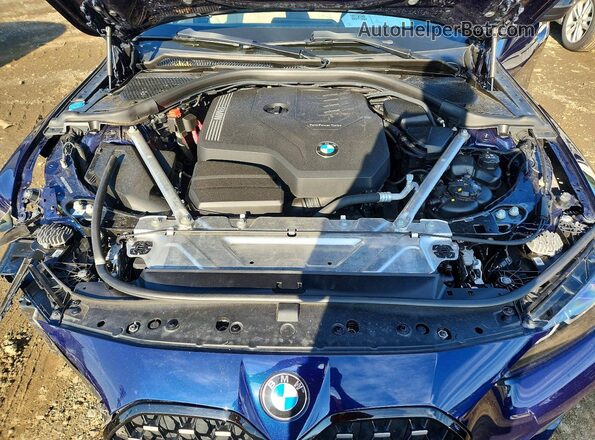 WBA73AV02PFN70901 2023 BMW 4 SERIES Blue Engine compartment view