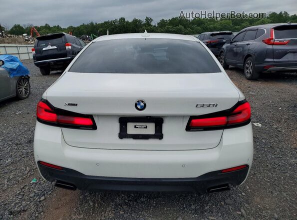 WBA73BJ00NWX49432 2022 BMW 5 SERIES White Vista trasera