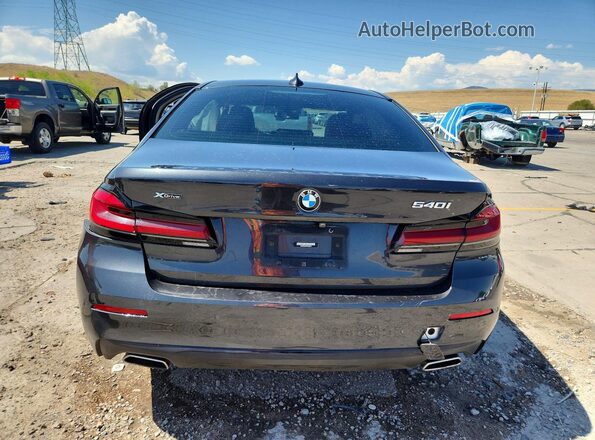 WBA73BJ03NWX52812 2022 BMW 5 SERIES Black უკანა ხედი