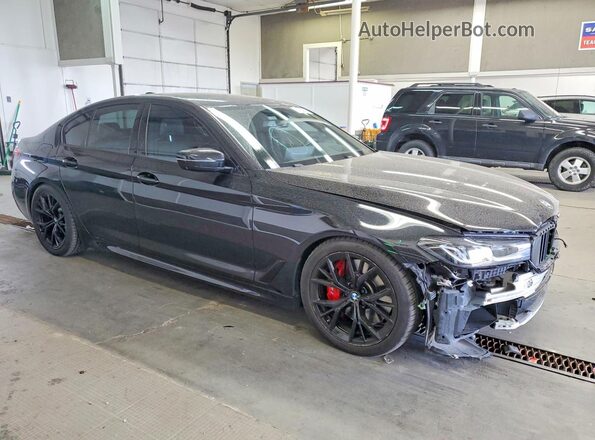 WBA73BJ09MCF80160 2021 BMW 5 SERIES Black Передня права чверть