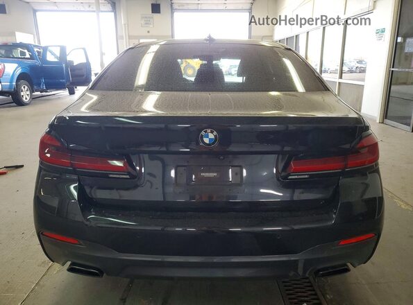 WBA73BJ09MCF80160 2021 BMW 5 SERIES Black Вид ззаду