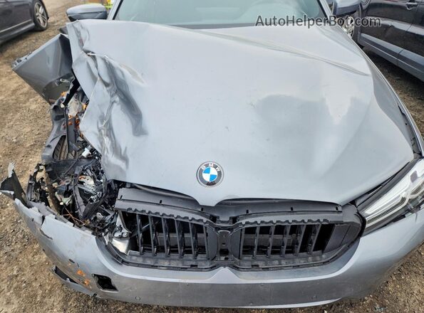 WBA73BJ09PCN32935 2023 BMW 5 SERIES Gray Вид задньої частини салону