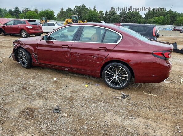 WBA73BJ0XPCM57646 2023 BMW 5 SERIES Maroon უკანა მარცხენა