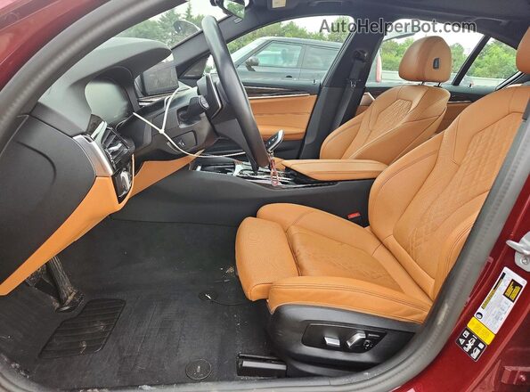 WBA73BJ0XPCM57646 2023 BMW 5 SERIES Maroon წინა სალონის ხედი