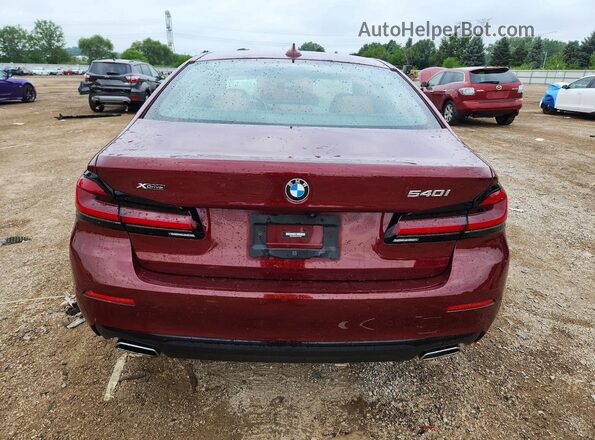 WBA73BJ0XPCM57646 2023 BMW 5 SERIES Maroon უკანა ხედი