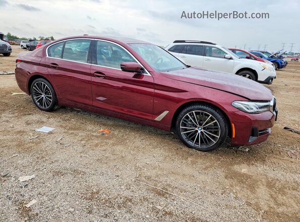 WBA73BJ0XPCM57646 2023 BMW 5 SERIES Maroon წინა მარჯვენა