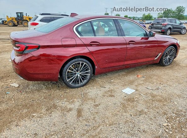 WBA73BJ0XPCM57646 2023 BMW 5 SERIES Maroon უკანა მარჯვენა