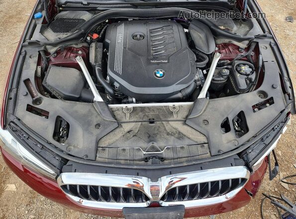 WBA73BJ0XPCM57646 2023 BMW 5 SERIES Maroon უკანა სალონის ხედი