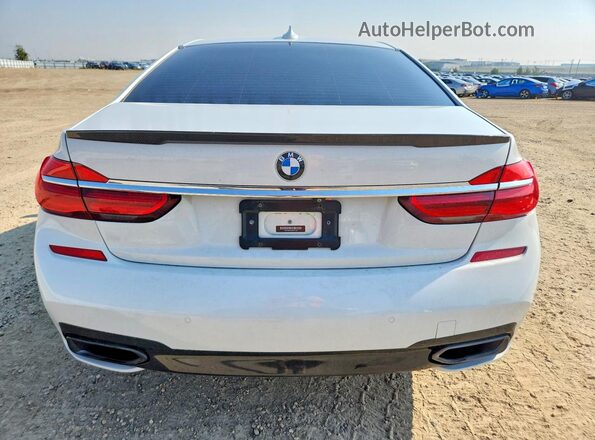 WBA7B0C33HG527139 2017 BMW 7 SERIES White Вид ззаду
