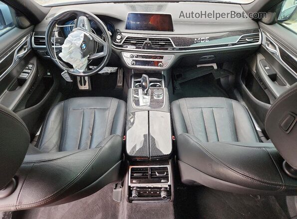 WBA7E2C50KB454272 2019 BMW 7 SERIES Silver Առջևի վահանակի տեսք