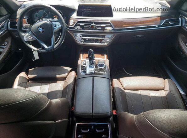 WBA7E2C51GG547599 2016 BMW 7 SERIES White Vista del cuadro de instrumentos