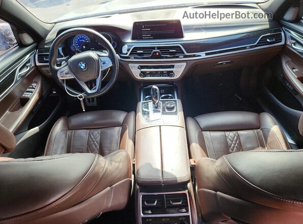 WBA7E2C51JG741976 2018 BMW 7 SERIES Blue Առջևի վահանակի տեսք