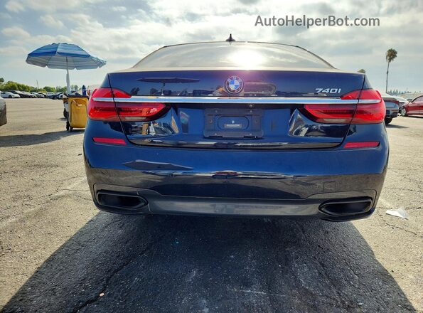 WBA7E2C51JG741976 2018 BMW 7 SERIES Blue Հետևի տեսք