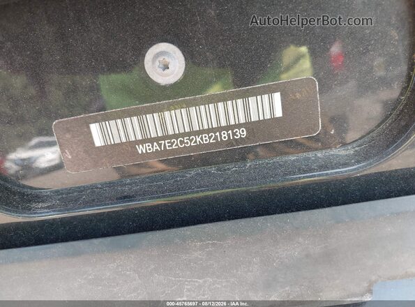 WBA7E2C52KB218139 2019 BMW 7 SERIES Black Vista del compartimento del motor
