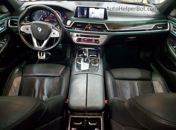 WBA7E2C53KB217310 2019 BMW 7 SERIES Black Առջևի վահանակի տեսք