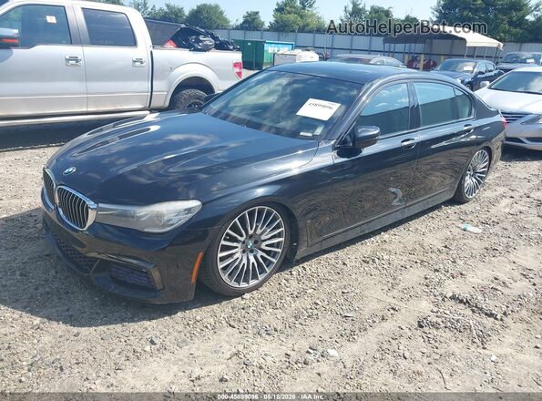 WBA7E2C54HG739746 2017 BMW 7 SERIES Black Передня ліва чверть