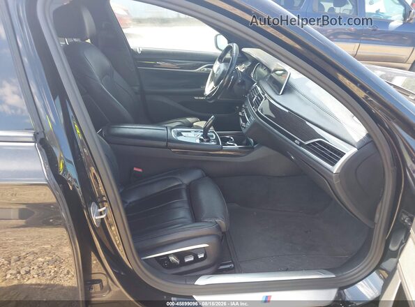 WBA7E2C54HG739746 2017 BMW 7 SERIES Black Вид салону спереду