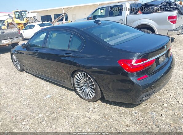 WBA7E2C54HG739746 2017 BMW 7 SERIES Black Задня ліва чверть