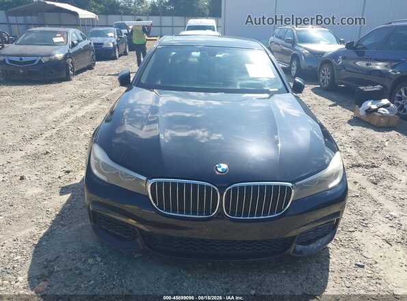 WBA7E2C54HG739746 2017 BMW 7 SERIES Black Вид спереду