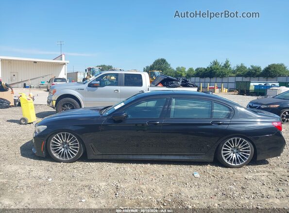 WBA7E2C54HG739746 2017 BMW 7 SERIES Black Вид задньої частини салону