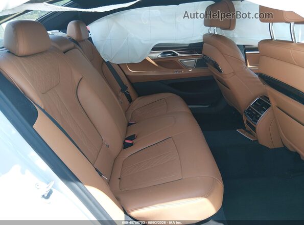 WBA7E2C56KB454454 2019 BMW 7 SERIES White VIN կոդի պիտակի տեսք