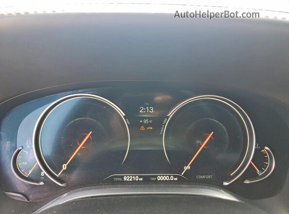 WBA7E2C57GG547414 2016 BMW 7 SERIES Black ხელსაწყოთა პანელის ხედი