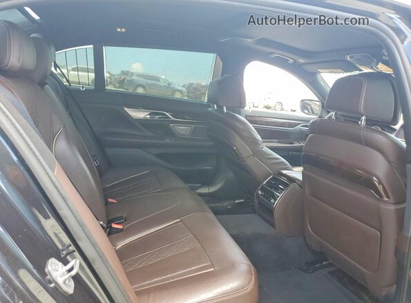WBA7E2C57GG547414 2016 BMW 7 SERIES Black უკანა სავარძლების ხედი