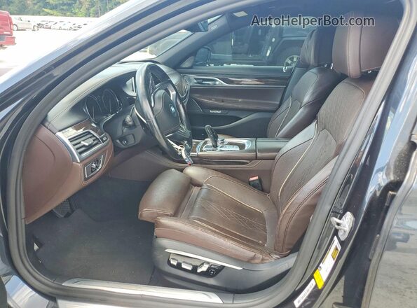 WBA7E2C57GG547414 2016 BMW 7 SERIES Black წინა სალონის ხედი